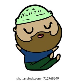 cartoon man with beard
