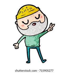 cartoon man with beard