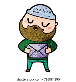 cartoon man with beard