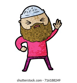 cartoon man with beard