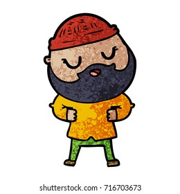 Cartoon-Mann mit Bart