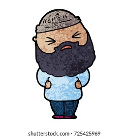 cartoon man with beard