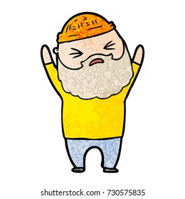 cartoon man with beard