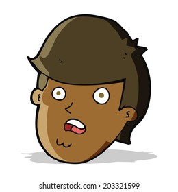 cartoon man with big chin