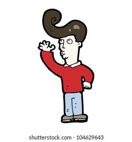 Cartoon Man With Big Hair