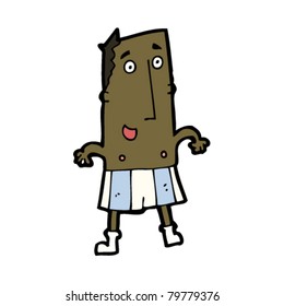 cartoon man in boxer shorts