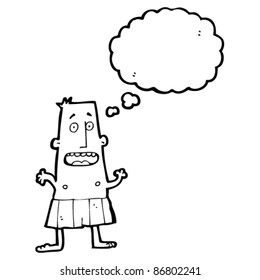 cartoon man in boxer shorts
