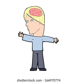 caricaturista con cerebro