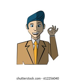 cartoon man character concept