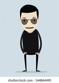 cartoon man collection, for use in presentation or website