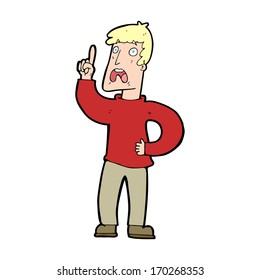 cartoon man with complaint