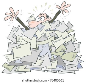 4 Buried in invoice vector Images, Stock Photos & Vectors | Shutterstock