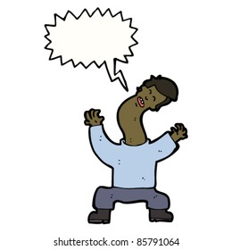 Cartoon Man Crick Neck Stock Vector (Royalty Free) 85791064 | Shutterstock
