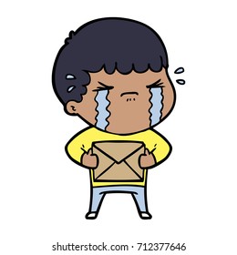 cartoon man crying