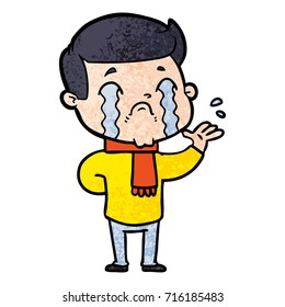 caricaturista llorando