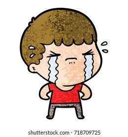 cartoon man crying