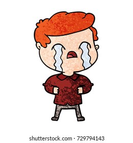 cartoon man crying