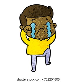 cartoon man crying