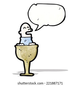 cartoon man in cup