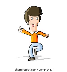 cartoon man dancing