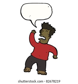 cartoon man dancing
