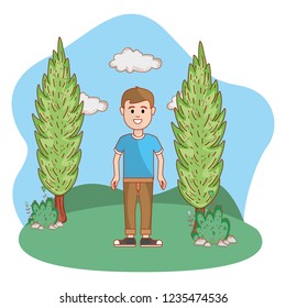 Cartoon man design