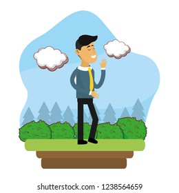 Cartoon man design