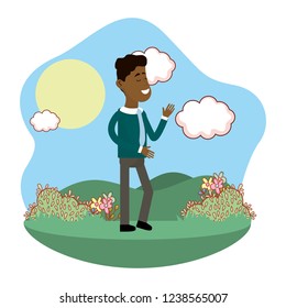 Cartoon man design