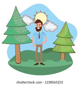 Cartoon man design