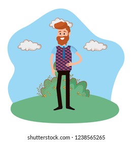 Cartoon man design