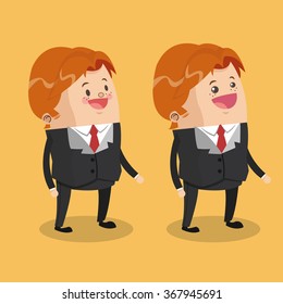 Cartoon man design 