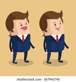 Cartoon man design 