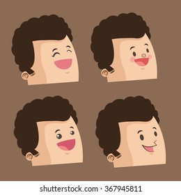 Cartoon man design 