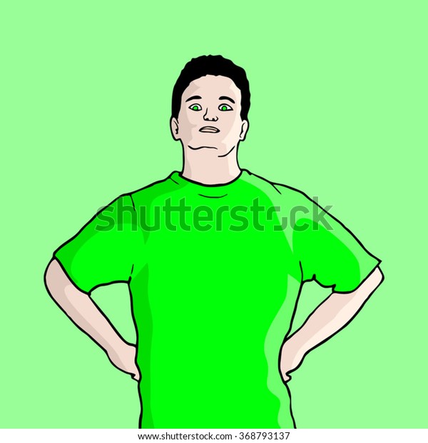 Cartoon Man Draw Stock Vector (Royalty Free) 368793137 | Shutterstock
