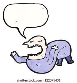 cartoon man in dream