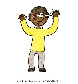 cartoon man with eyes popping out of head