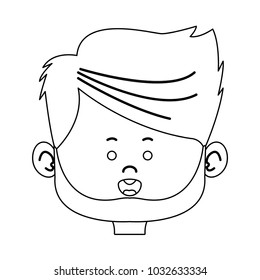 cartoon man face avatar character male cute