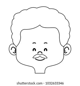 cartoon man face avatar character male cute