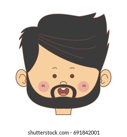 cartoon man face avatar character male cute