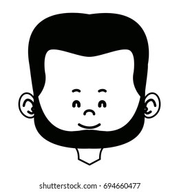 cartoon man face avatar character male cute