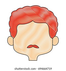 cartoon man face avatar character male cute