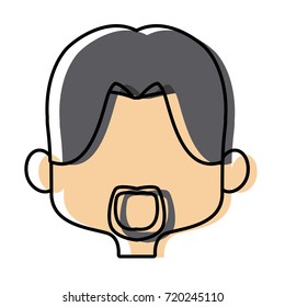 cartoon man face avatar character male cute