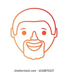 cartoon man  face icon