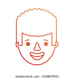 cartoon man  face icon
