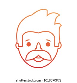 cartoon man  face icon