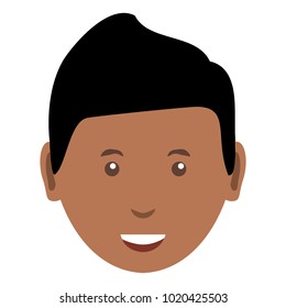 cartoon man face icon