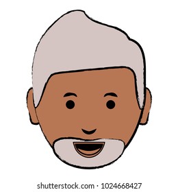 Cartoon man face icon