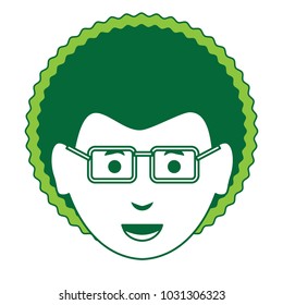cartoon man face icon