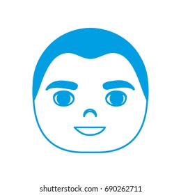 cartoon man face icon