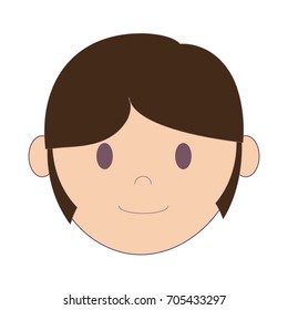 cartoon man face icon